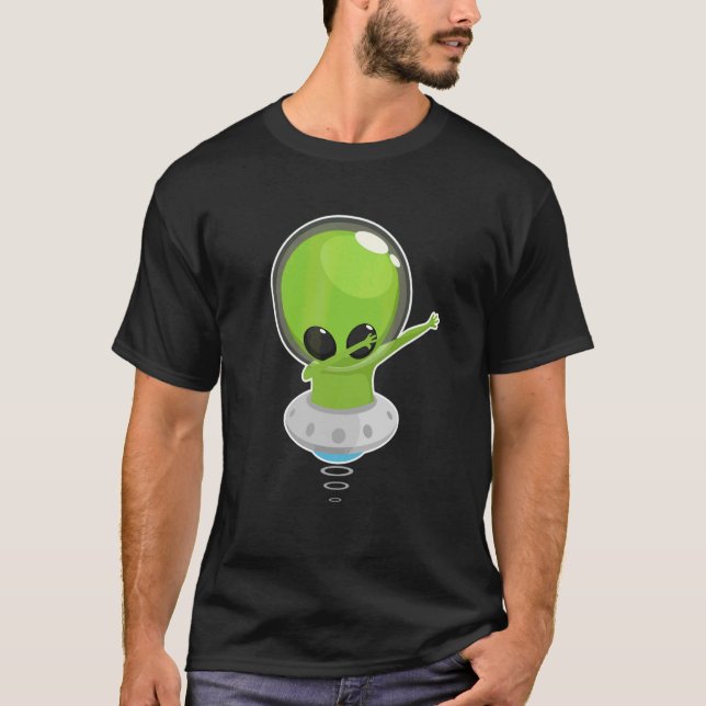 T-shirt Alien Dabbing Dab Pose Danse Hip hop Aliens (Devant)