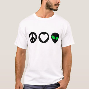 T-shirt Alien d'amour de paix