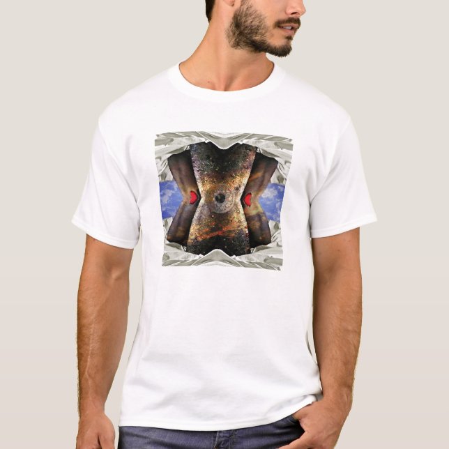 T-shirt alien dans le lit (Devant)