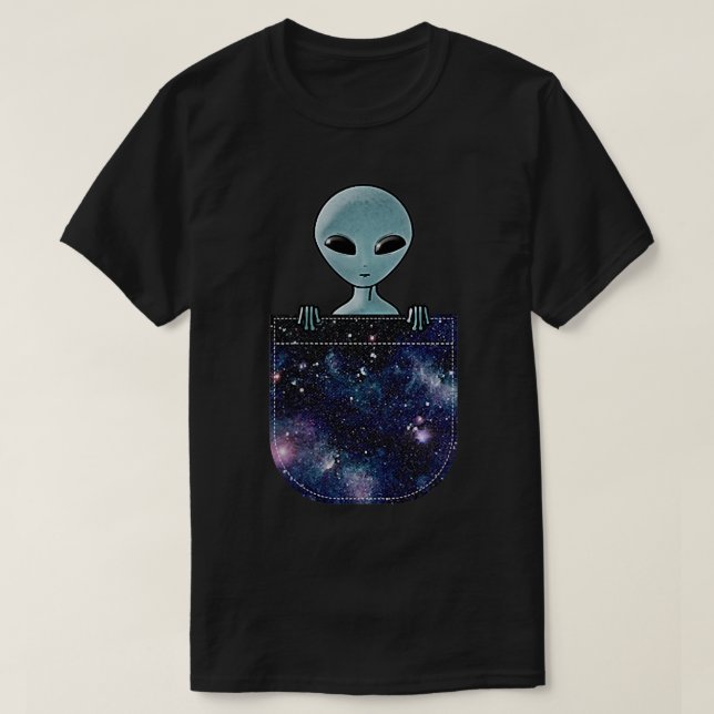 T-shirt Alien dans votre poche  (Design devant)