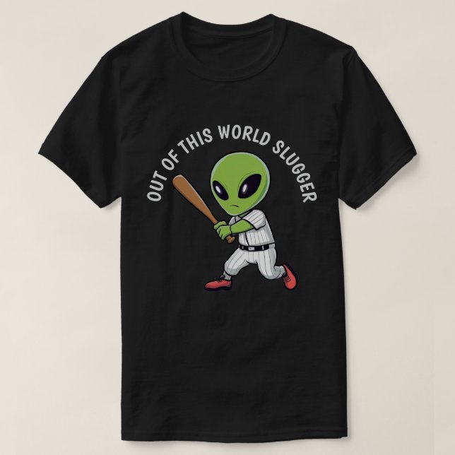 T-shirt Alien de baseball (Design devant)