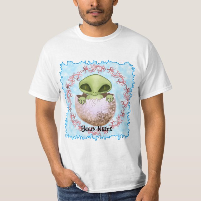 T-shirt Alien de bébé (Devant)