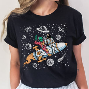 T-shirt Alien de l'espace - astronaute