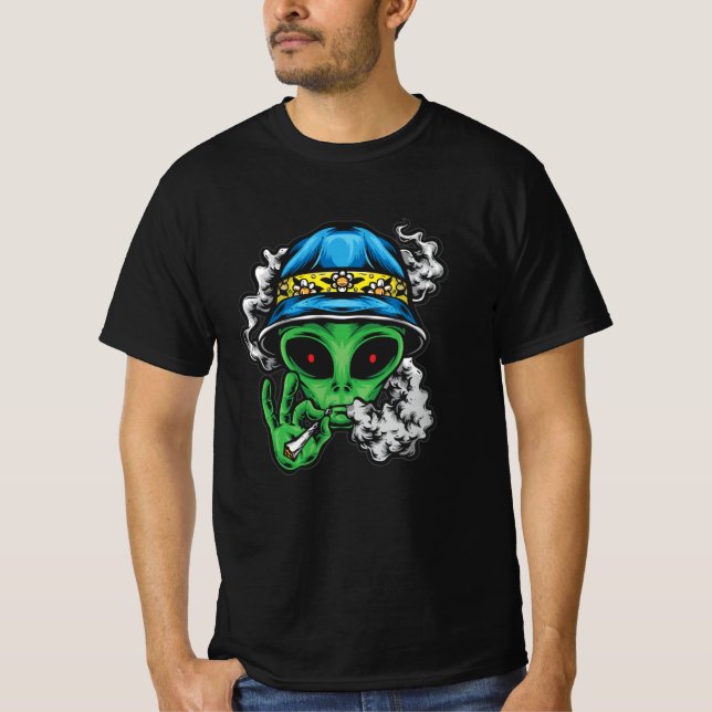T-shirt Alien de refroidissement (Devant)