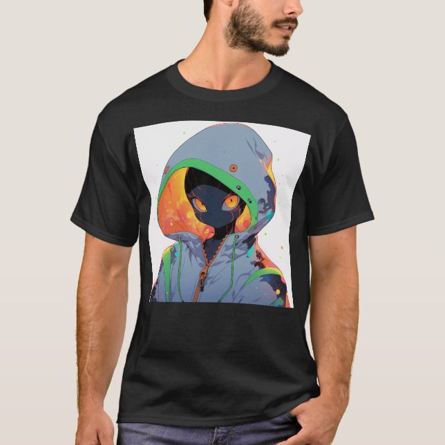 T-shirt Alien de refroidissement (Devant)