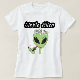 T-shirt Alien de rouge à lèvres de femmes