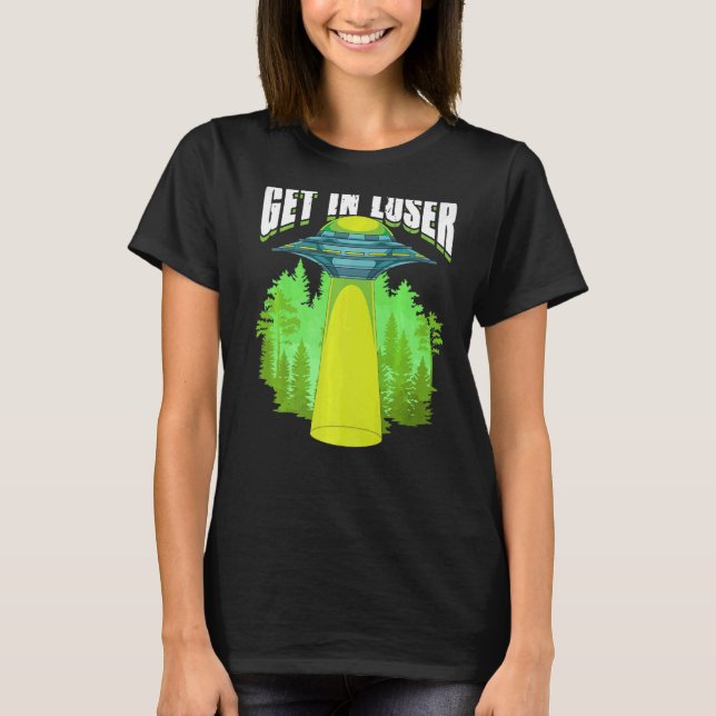 T-shirt Alien de science-fiction enlèvement d'un Alien (Devant)