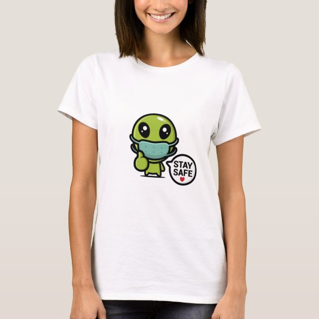 T-shirt Alien de sécurité (Devant)