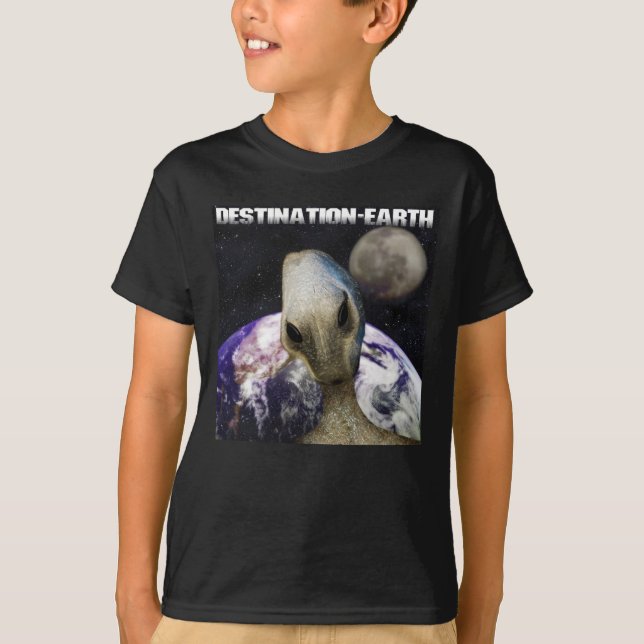T-shirt Alien - Destination Terre (Devant)