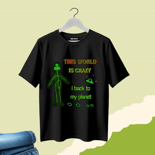 T-shirt Alien drôle (Créateur téléchargé)