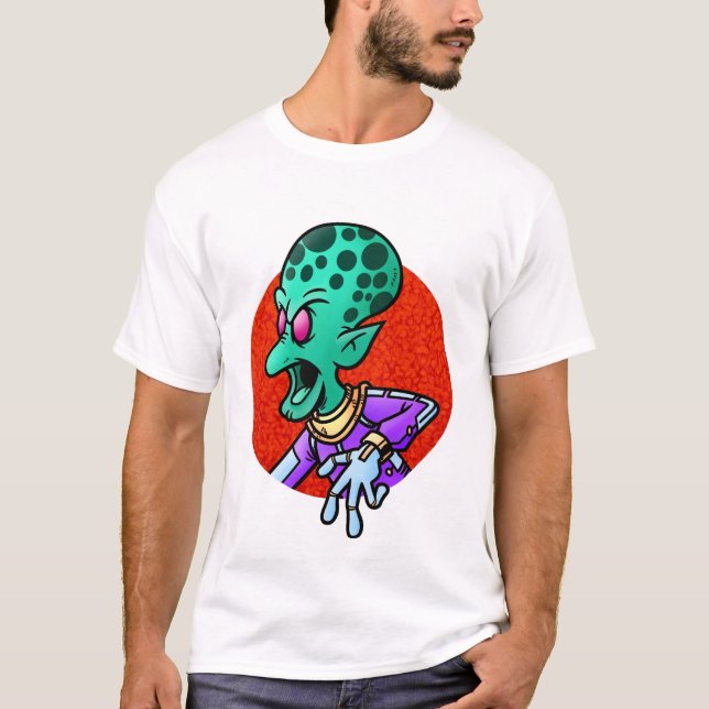 T-shirt Alien en colère (Devant)