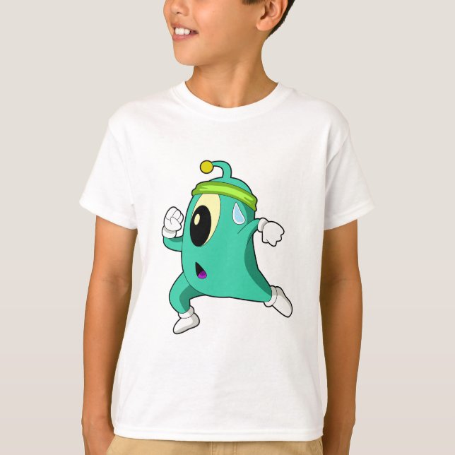 T-shirt Alien en tant que coureur (Devant)