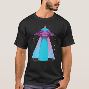 T-shirt Alien Enduction Science Fiction Rétro 90s Vaporwav