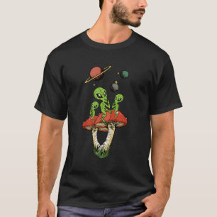 T-shirt Alien équitation Monster Champagne Espace Planète