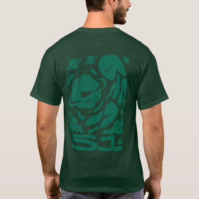 T-shirt Alien et trous noirs (Dos)