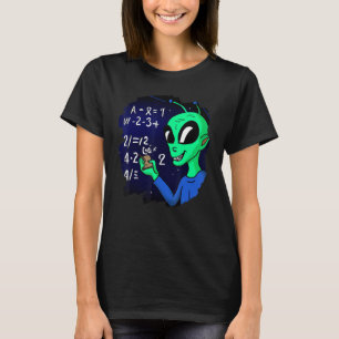 T-shirt Alien Étudier Résoudre Math Science Physique Equat
