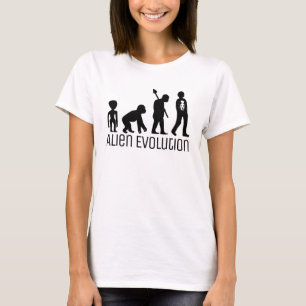T-shirt Alien Evolution, Alien extraterrestre