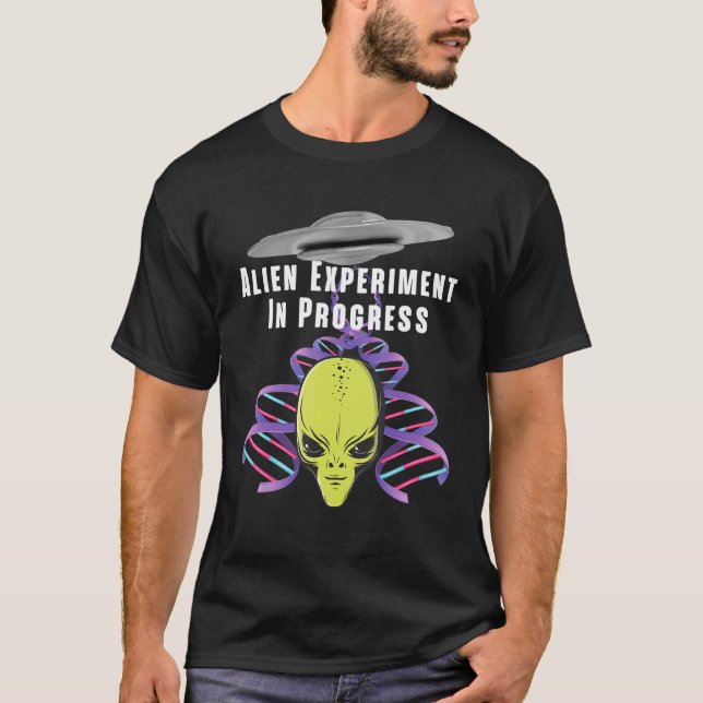 T-shirt Alien Expérience Extraterrestre Aliens Nft Doubl (Devant)