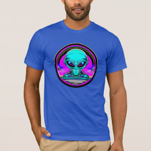 T-shirt Alien extra-terrestre volant un OVNI