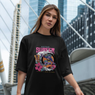 T-shirt Alien fille surf