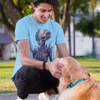 T-shirt Alien floral avancé