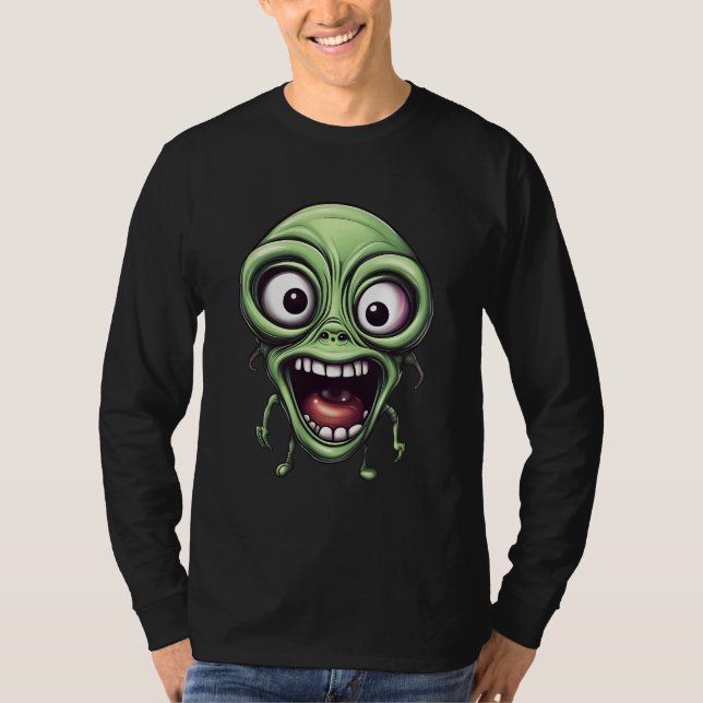 T-shirt Alien fou drôle (Devant)
