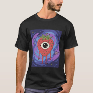 T-shirt Alien Fraise Cosmique – Fruit de science-fiction m
