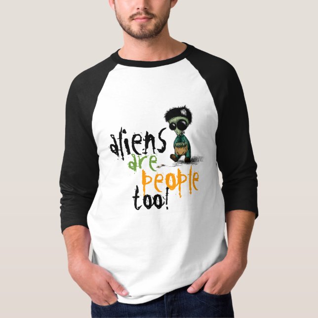 T-Shirt Alien Frankenstein Les Aliens Sont Des Per (Devant)