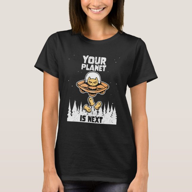 T-shirt Alien Galaxy Science Espace Votre planète est proc (Devant)