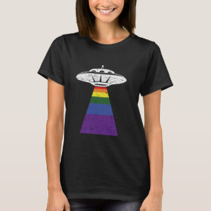T-shirt Alien Gay pride d'enlèvement LGBT-Q Gaylien UFO Fi