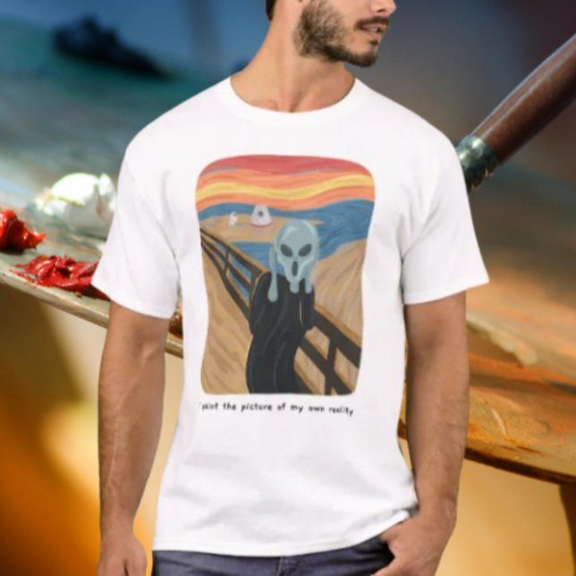 T-shirt Alien Gogh hurle (Créateur téléchargé)