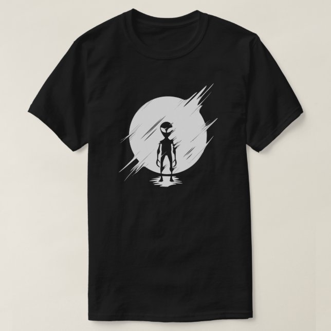 T-shirt Alien gris (Design devant)