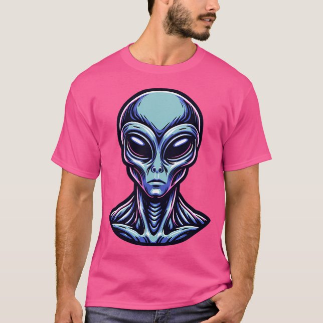 T-shirt Alien gris (Devant)