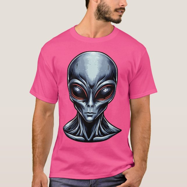 T-shirt Alien gris (Devant)