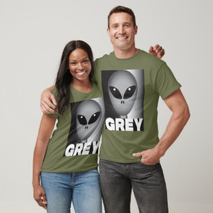 T-shirt Alien gris
