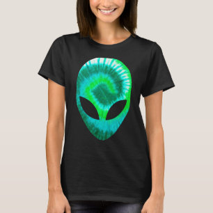T-shirt Alien Head Rave Extraterrestrial Martian - Techno