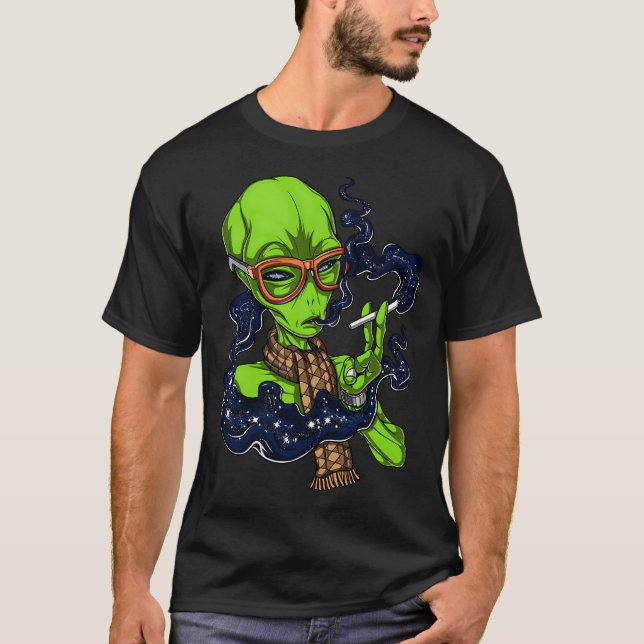 T-shirt Alien Hipster (Devant)
