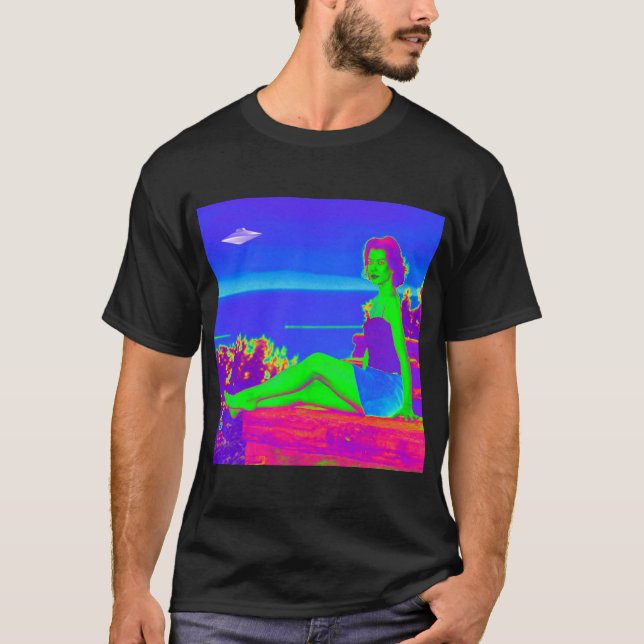 T-shirt Alien Invasion Pop Art (Devant)