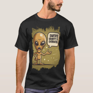 T-shirt Alien Joke Lovertrendy Ufo Shirt Rétro Alien Frien