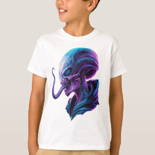 T-shirt alien longue langue