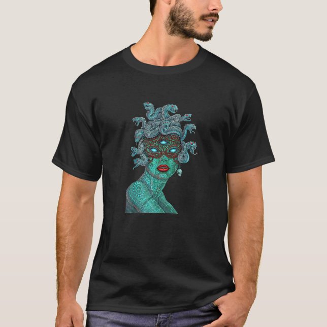 T-shirt Alien Medusa Emek Artman (Devant)