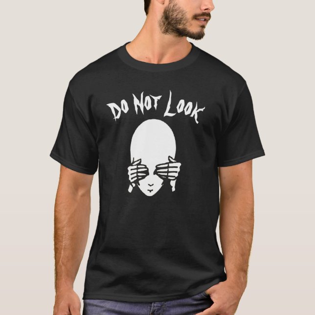 T-shirt Alien, Ne pas chercher, modifier du texte (Devant)