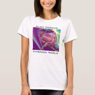 T-shirt ALIEN NEREIDE /NYMPH D'EAU, ROSE SEASHELL Sci-Fi