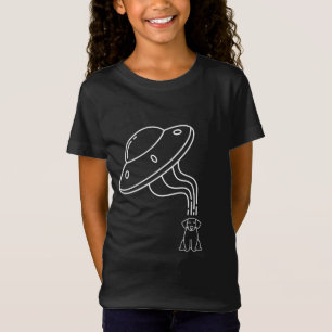 T-Shirt Alien OVNI Enlèvement D'Un Chien Chien Chien
