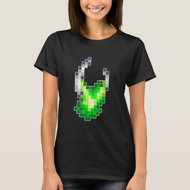 T-shirt Alien Pixel Geek Nerd Retro Graphisme (Devant)