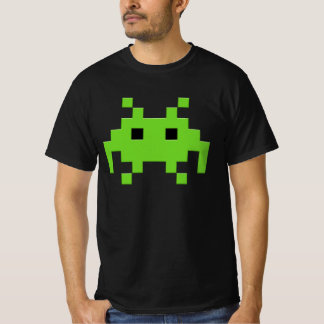 T-Shirt Alien Pixel Retro - Classic Arcade Gamer T