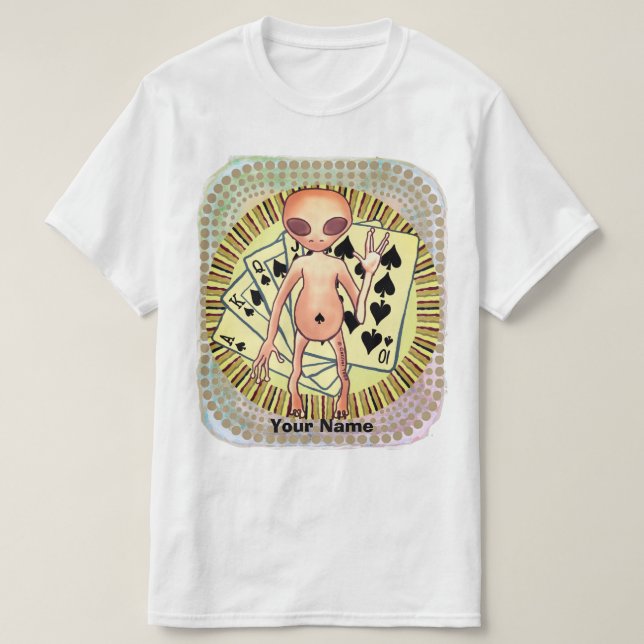 T-Shirt Alien Poker (Design devant)