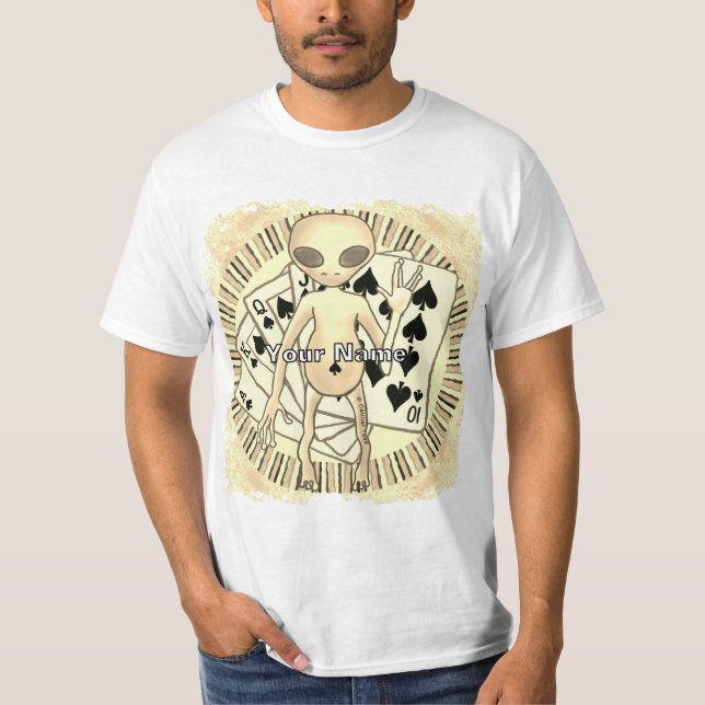 T-shirt Alien Poker (Devant)