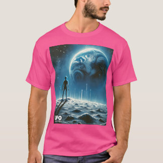 T-shirt Alien Regardant Une Planète Inconnue