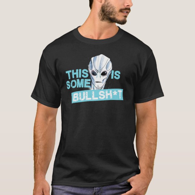 T-shirt ALIEN RÉSIDENT - C'EST UN T-Sh classique BULLSHT (Devant)